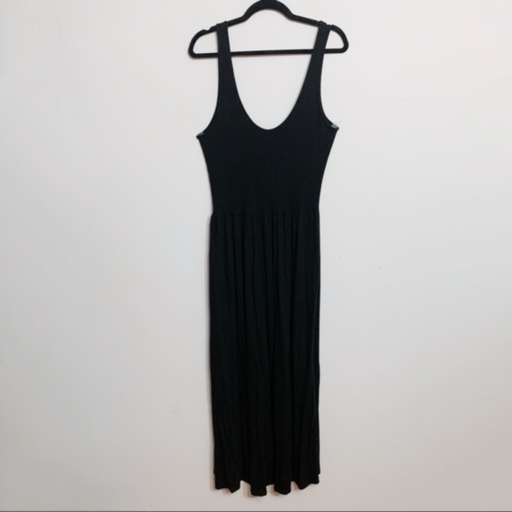 ASOS Black Maxi Dress Size 14 Sleeveless Scoop Neck Casual - Picture 1 of 3